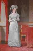 Christoffer Wilhelm Eckersberg Portrait of Marie Sophie of Hesse-Kassel Queen consort of Denmark oil on canvas